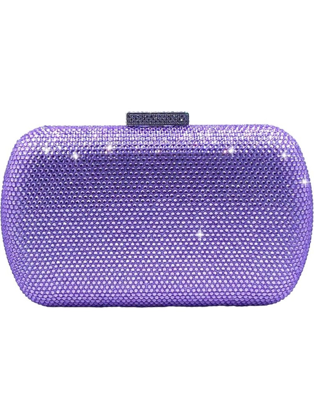 Women's Lilac Mini Rhinestone Clutch Purse Crystal Wedding Formal Evening Bag